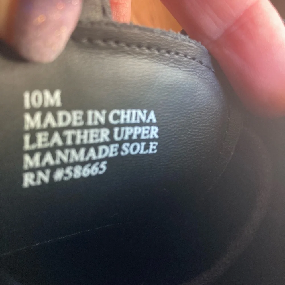 BP Stefan Plain Toe Derby Leather Grey Carbon Ortholite Eco Recycled Insole M 10
